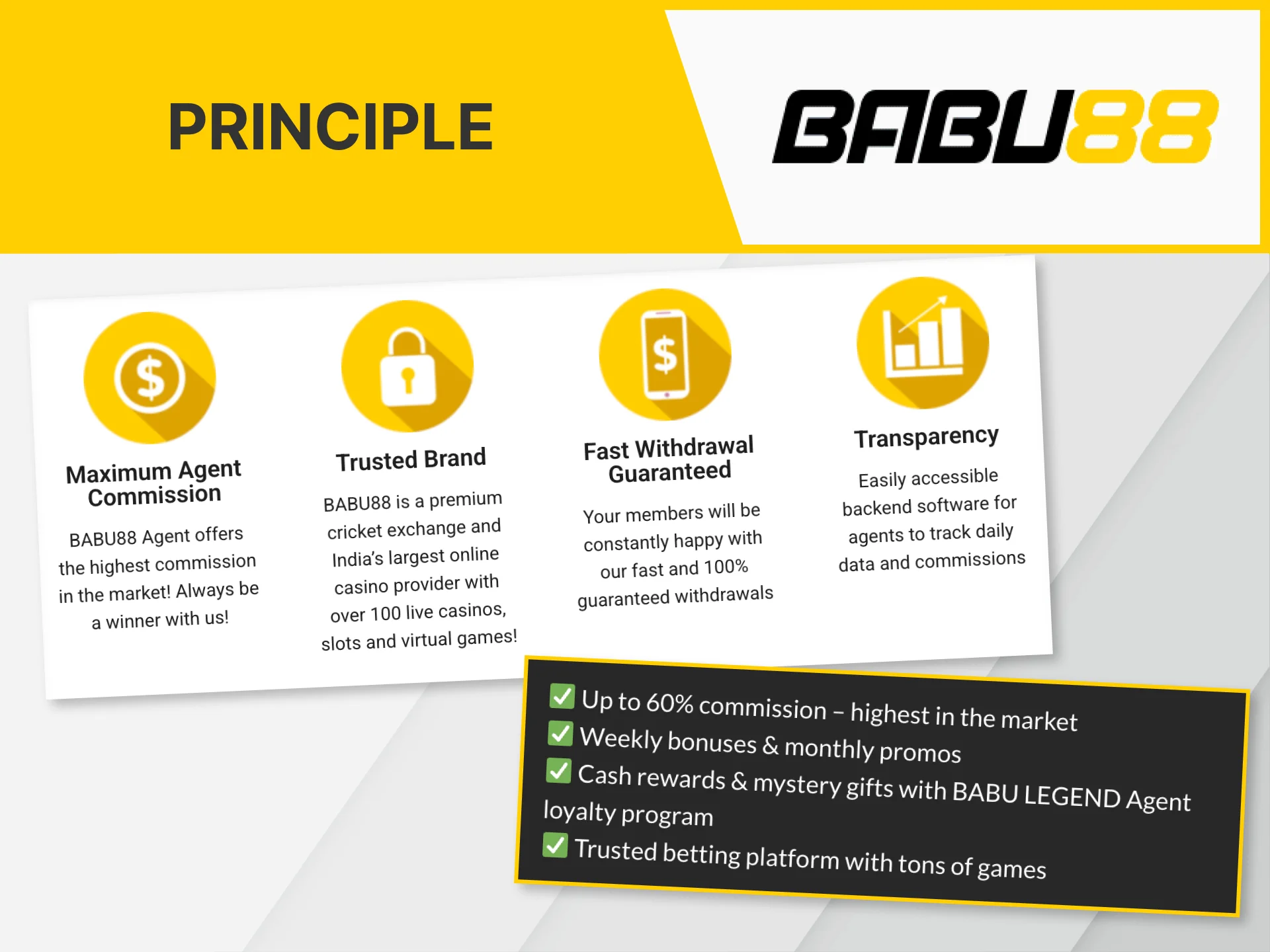 Simple principles of the Babu88 affiliate program.