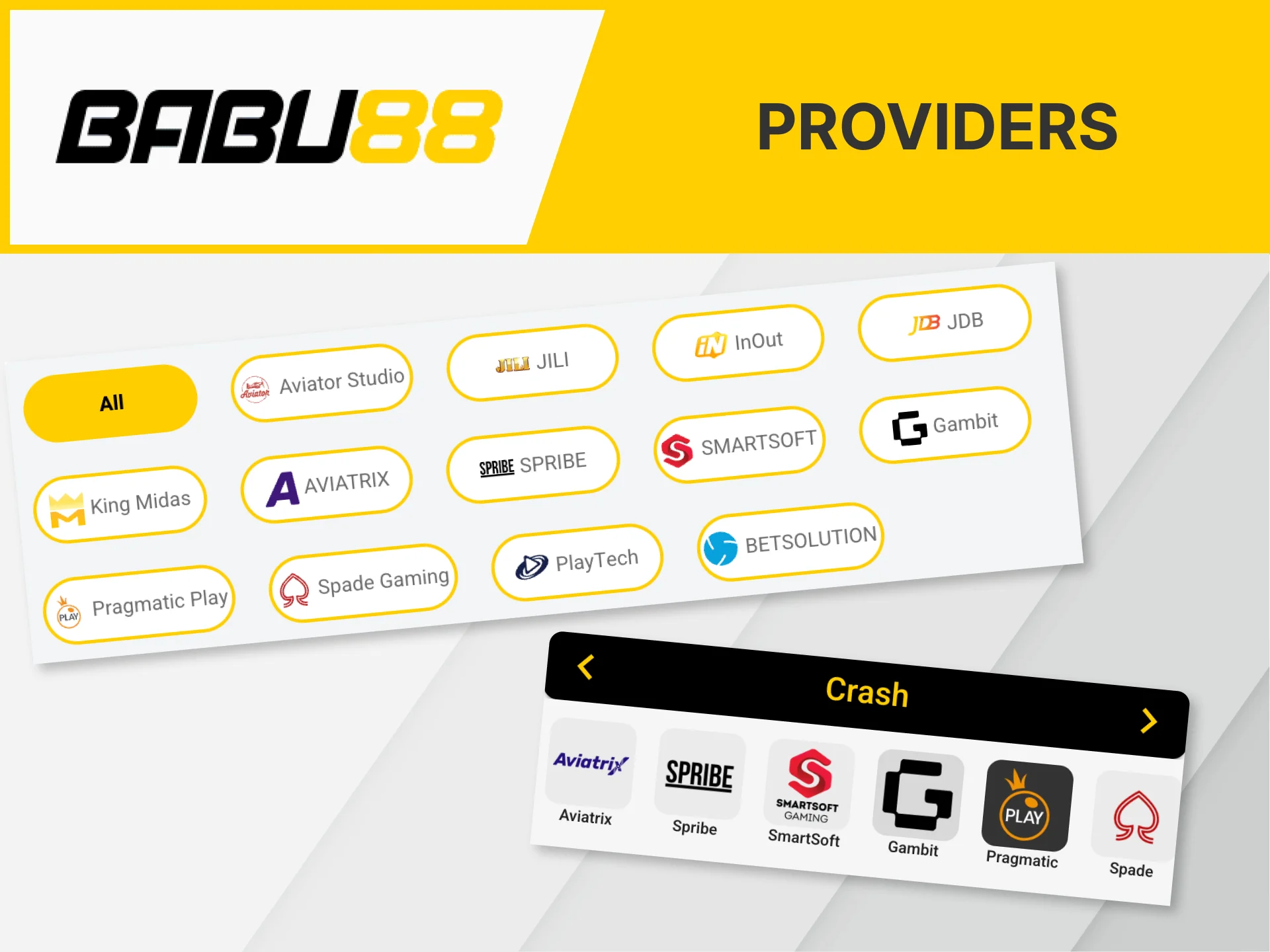 The Babu88 casino website features top crash games from the best and most trusted providers.