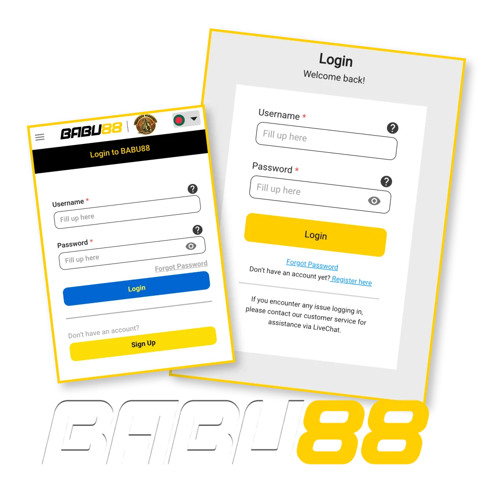 Log in quickly and easily to the Babu88 website.