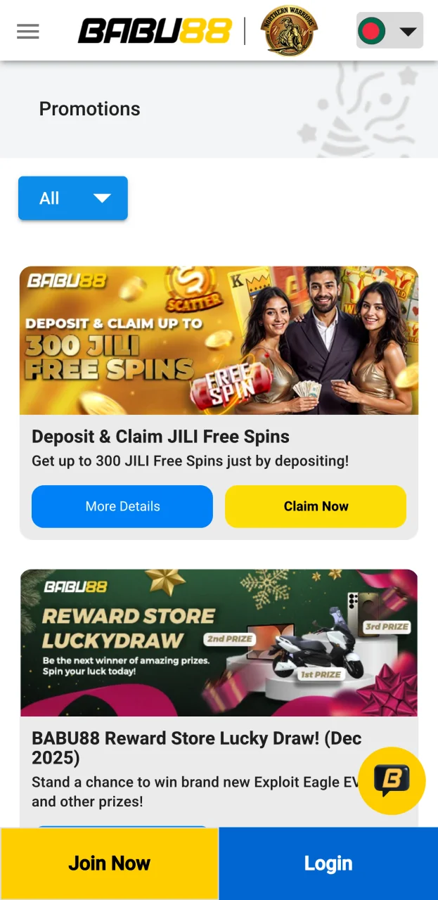 Find the bonus you need easily on the Babu88 bonuses and promotions page.