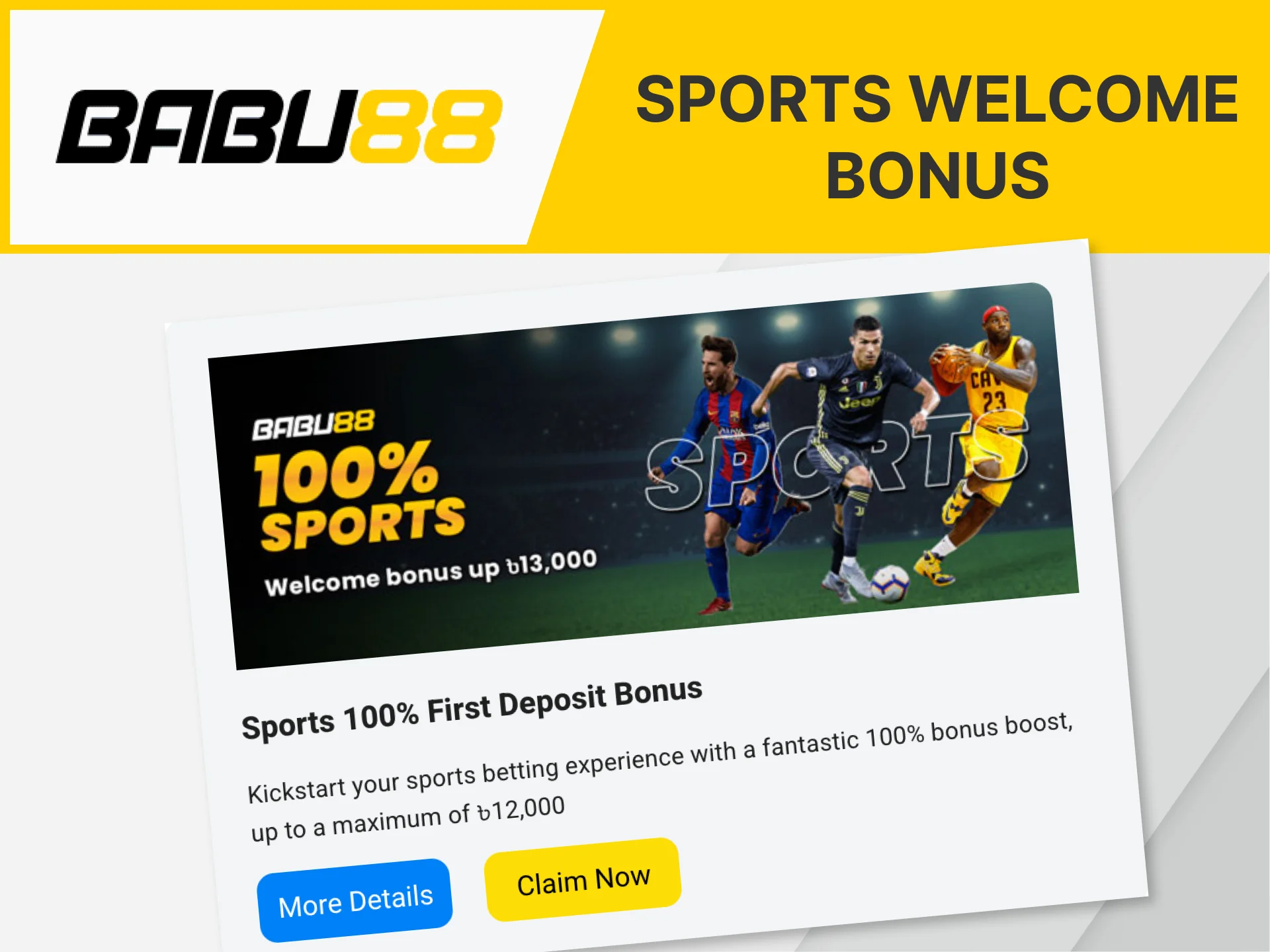 Take advantage of the sports bonus on the Babu88 website.