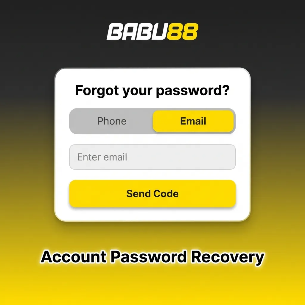 User recovering account password through email or SMS verification process on login screen
