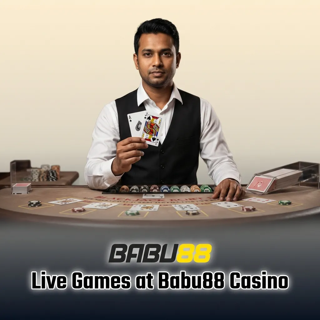 Professional live dealer casino tables streaming roulette, blackjack, baccarat and poker games at Babu88 Casino