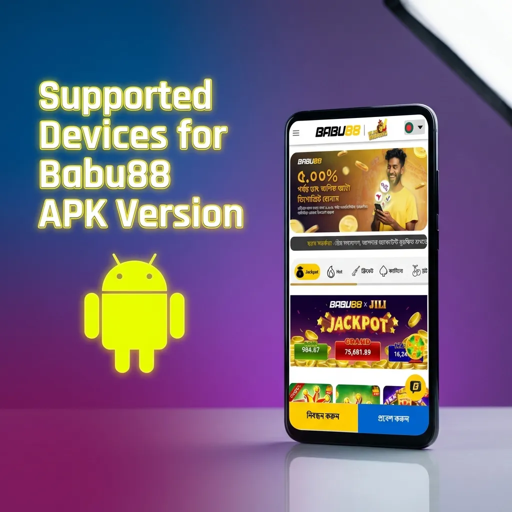 Table showing Android phone brands and models compatible with Babu88 APK, including Samsung, Sony, Huawei, OnePlus, and others.